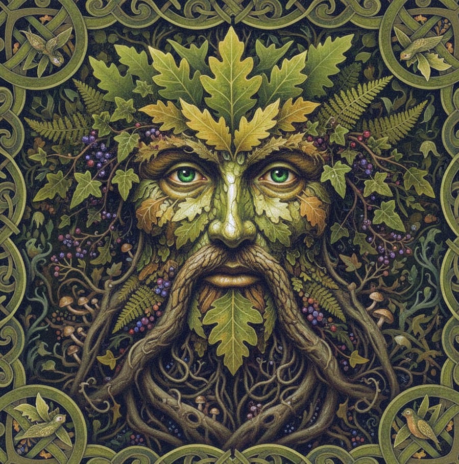 ​🌿 The Silent King of the Thicket: Unveiling the Enigma of the Green Man 🌿